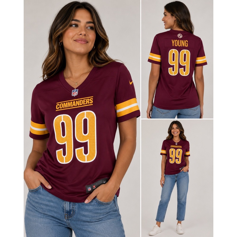 NWT Women's Large Chase Young #99 Washington Commanders Nike Legend Jersey NFL - Picture 4 of 8
